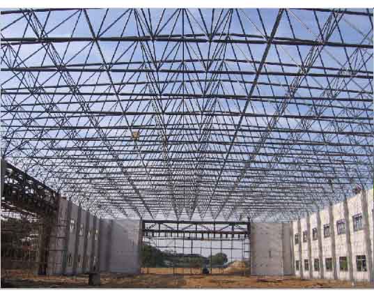 松滋湖南长沙5712飞机库网架工程